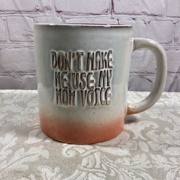***RE-LISTED*** “Don’t Make Me Use My Mom Voice” Ombré Handled Ceramic Mug - Picture 2 of 7